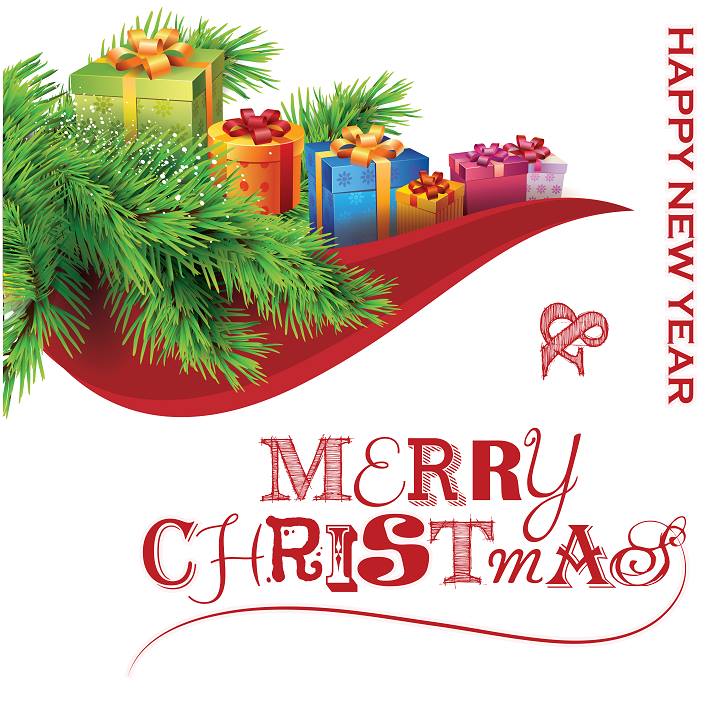 Decal dán tường Hộp quà Noel size lớn 60x60 (nền trắng đục)
